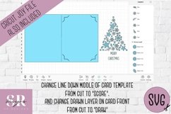 Christmas insert card design| Paper cutting | Cricut Joy svg Product Image 3