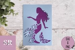 3D Mermaid bundle| Paper cutting | mermaid SVG Product Image 6
