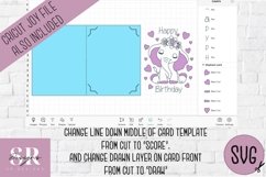 Birthday card insert design| Paper cutting |Cricut Card svg Product Image 3