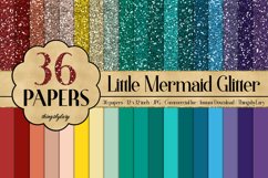 36 Glitter and Solid Color Princess Green, Red and Purple Product Image 1