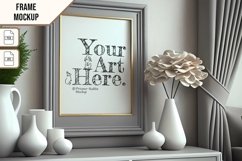 Wooden Frame Smart Mockup PSD &amp; JPG Template Graphic Product Image 1