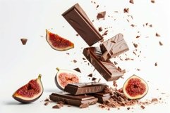 Exploding chocolate bar with fresh figs Product Image 1