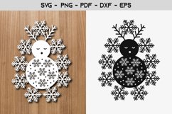 Snow Christmas Paper Template Design Product Image 1