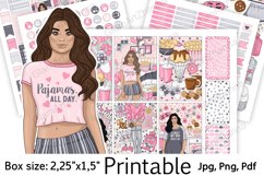 Weekend Home Valentines Printable Sticker BoxSize 2,25"x1,5" Product Image 1