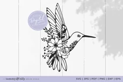 Hummingbird SVG Cut File for Cricut and Silhouette Product Image 1