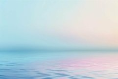 Calm water reflecting pastel colors of sunset sky Product Image 1