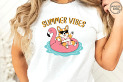 Summer Vibes Corgi|Funny Beach Dog Bikini|Pool Float Party Product Image 3