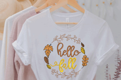 Hello Fall, Machine Embroidery Design Product Image 1