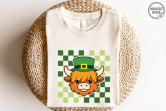 Highland Cow Leprechaun|St Patrick’s Day Highland Cow Face Product Image 2