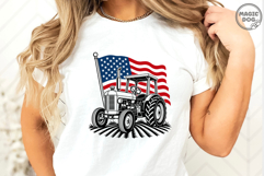 4th of July Patriotic Tractor American Flag Farm USA Farmer Product Image 4