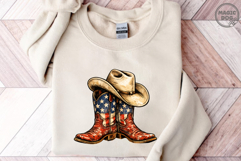 Patriotic Cowboy Boots 4th of July PNG Product Image 2