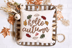 Hello Autumn, Machine Embroidery Design Product Image 2