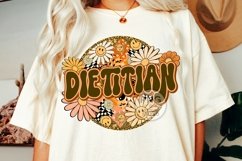 Dietitian Png Nutritionist Retro Groovy Floral Leopard Product Image 3