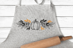 Pumpkin with Leaves Embroidery Design Product Image 3