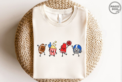 Football Doodles Game Day|Popcorn|Cheerleader|Retro Sport Product Image 2