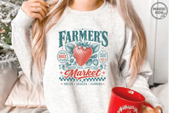 Farmer's Market Strawberry|Vintage Fruit Stand Support Local Product Image 3
