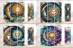 4 Celestial Tumbler Wrap. Day and Night 20 oz PNG Product Image 2