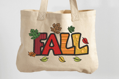 Fall Sign with Leaves, Machine Embroidery Design Product Image 2