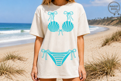 Coquette Seashell Bikini Summer Coastal Girly Beach Swimsuit Product Image 4