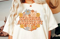 Teacher Assistant Png Floral Teacher Assistant Sublimation Product Image 3