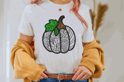 Floral Pumpkin Embroidery Design Product Image 2