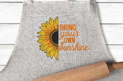 Sunflower embroidery. Bring Your Own Sunshine Product Image 3
