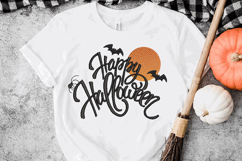 Happy Halloween with Spider and Moon, MachineEmbroidery Product Image 3