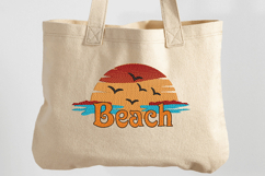 Beach Sunset, Summer Machine Embroidery File Product Image 1