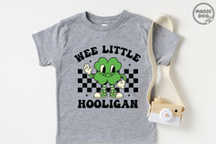 Wee Little Hooligan St Patricks Day|Retro Shamrock Clover Product Image 4