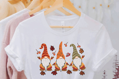 Three Fall Gnome, Fall Vibes, Machine Embroidery Design Product Image 2