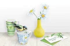 30%OFF! Watercolor Flowers and Bird Product Image 14