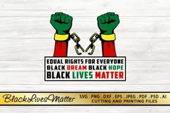 Black Lives Matter SVG PNG EPS DXF for Cutting and Printing Product Image 1