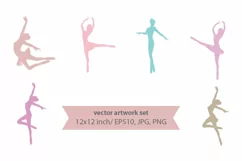 ballerina - vector artwork set Product Image 1