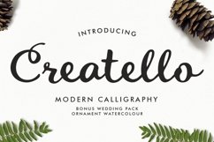 Web Font Creatello Script Product Image 1