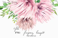 Purple Watercolor Wedding Invitation Floral Clipart Frame Product Image 1