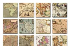 Old Maps Digital Paper - Free Design of The Week Product Image 2