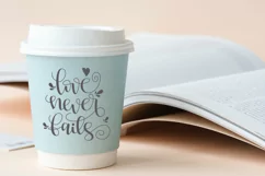 Love never fails svg, png, jpeg, eps and dxf Product Image 3
