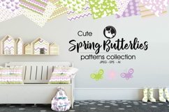 SPRING-BUTTERFLIES, digital papers Product Image 1