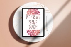 Mandala Monogram Stamp Effect - Procreate Brush Product Image 1