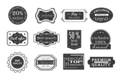 12 Quality label set. Product Image 2