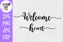 Welcome Home SVG - Living Room SVG - Home Decor SVG Product Image 1