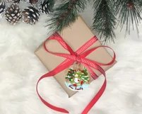 Merry Christmas Ornament PNG | Dancing Snowman | Gift Tag Product Image 3