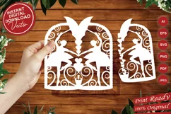 Papercut Ballerina Papercut Card Opener, Decoration, Dance Product Image 1