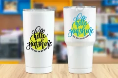 Hello Sunshine SVG Cut File Summer SVG Beach Vibes SVG Product Image 5