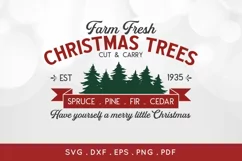 Farm Fresh Christmas Tree Farm svg dxf png eps pdf Product Image 2