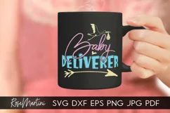 Baby Deliverer SVG Midwife SVG Doula SVG Obstetrician SVG Product Image 2
