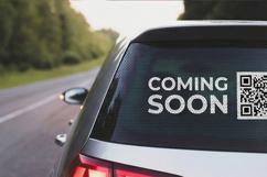 Rear window Car Mock up Places For Your Design Car decals Product Image 1