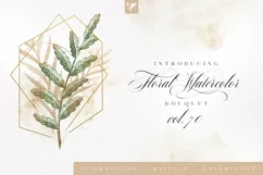 Floral Watercolor Bouquet Vol70 Product Image 1