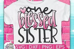 One Blessed Sister SVG DXF PNG EPS Cutting Files Product Image 1