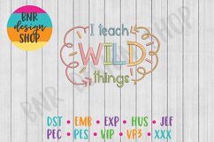 Teacher Machine Embroidery Design Product Image 1